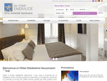 Tablet Screenshot of hotel-madeleine-haussmann.com
